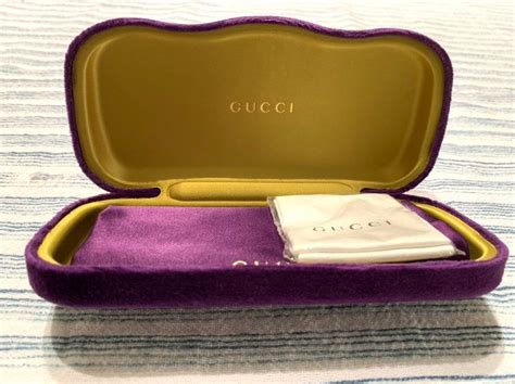 gucci purple sunglasses case|gucci sunglasses case hard.